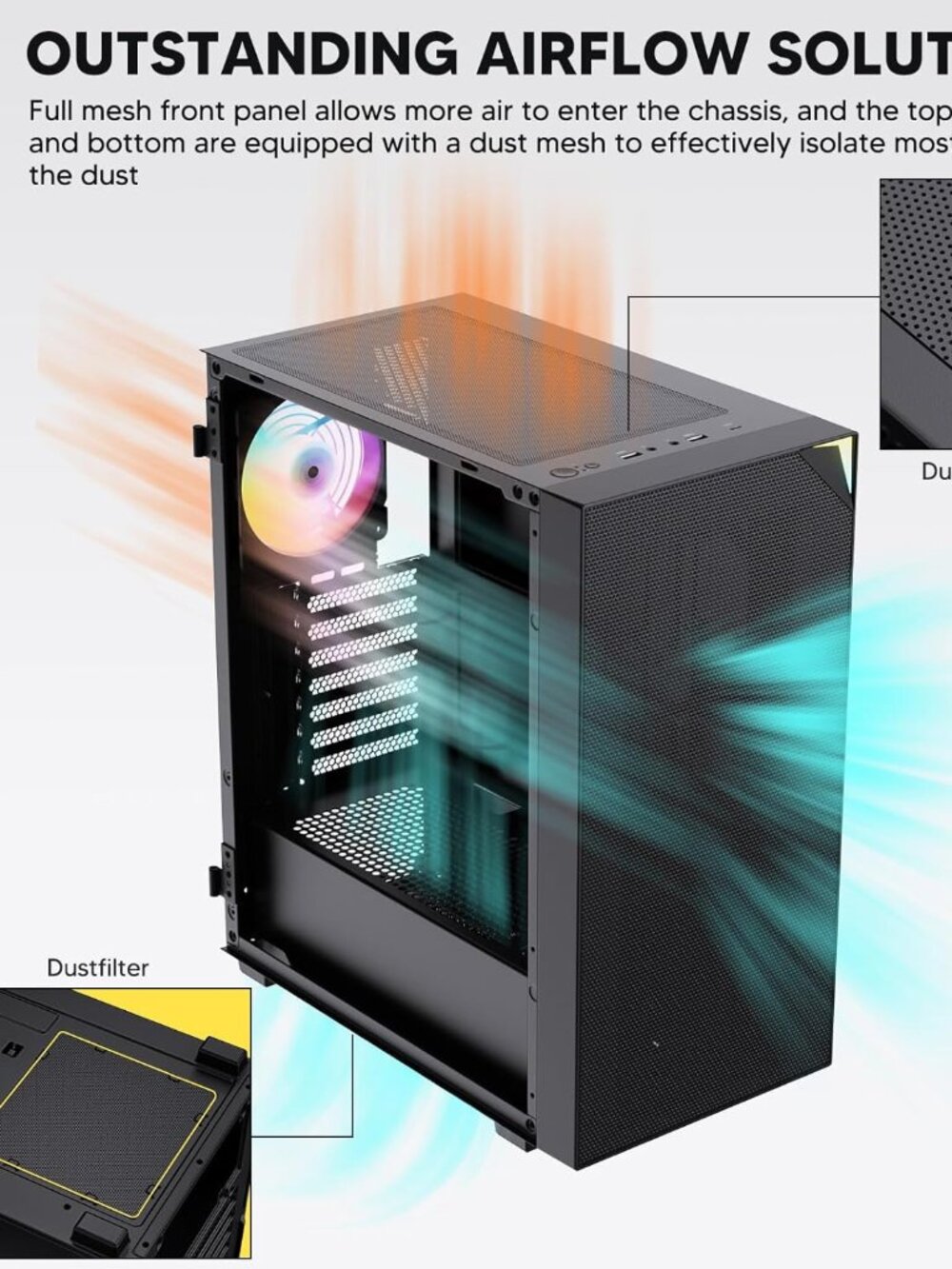 Custom Gaming PC AMD Ryzen 5| RTX 5060 8GB| 32GB DDR4| 2TB HDD+NVMe| WiFi & BT - Picture 11 of 16